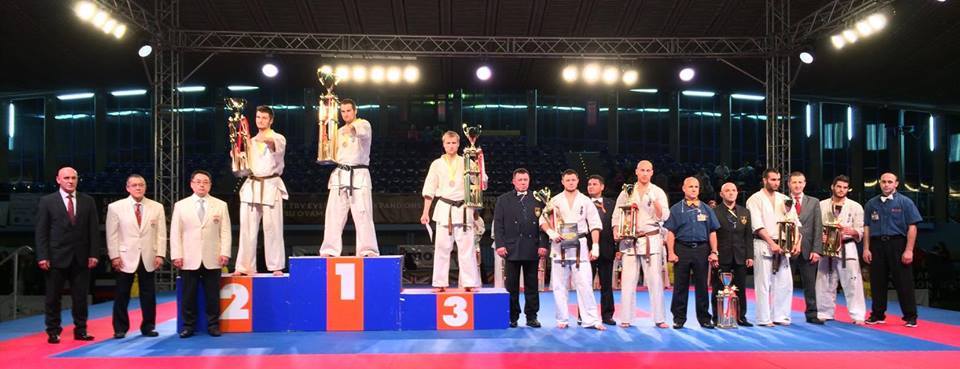 Championnat d'europe 2014 de karaté Kyokushinkai, le podium élite