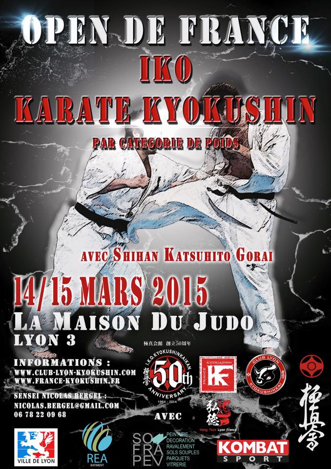 Open de France karaté Kyokushinkai à Lyon 2015