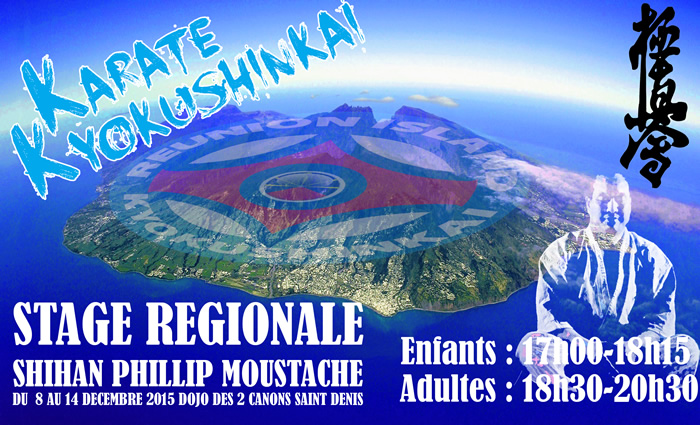 Stage régional de karaté Kyokushinkai avec Shihan Phillip Moustache