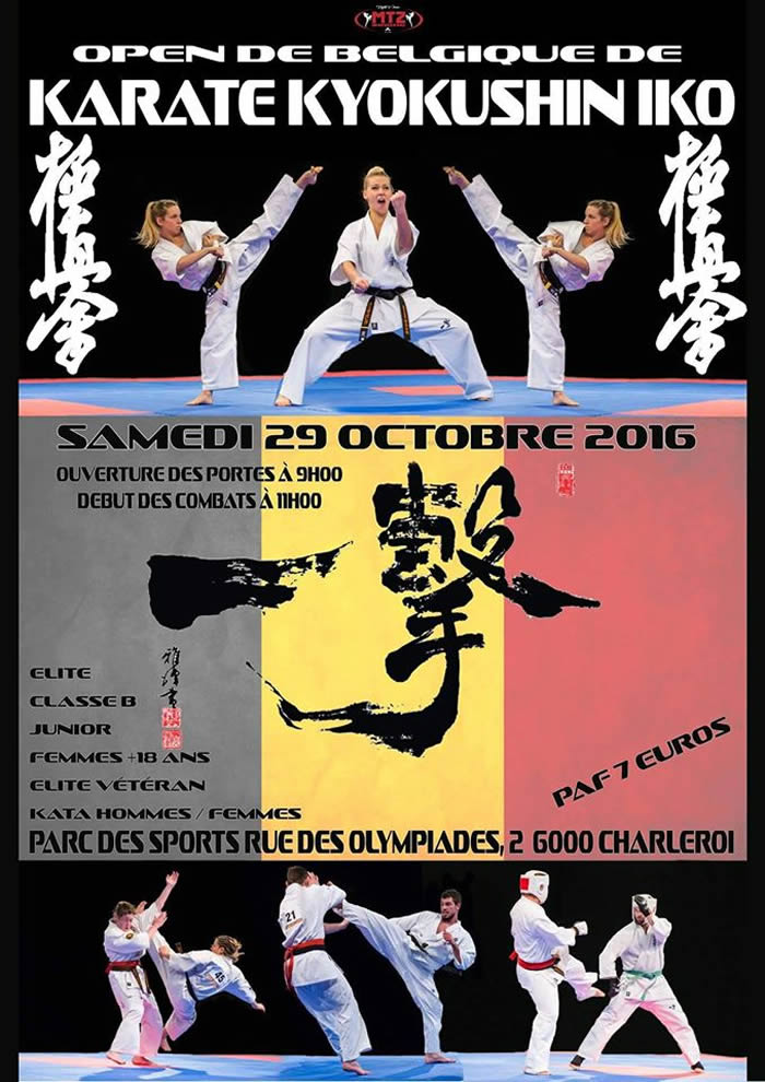 Open de Belgique 2016, tournoi de karaté Kyokushinkai