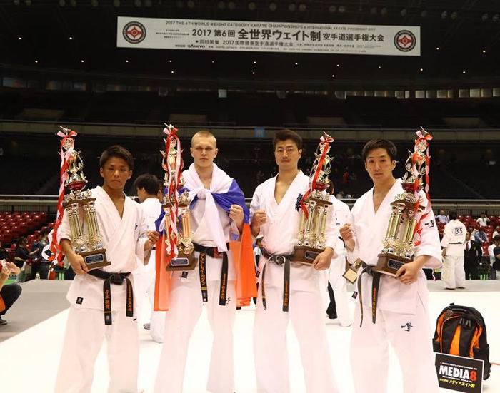 Vainqueurs du 6e championnat du monde de karaté Kyokushinkai 'International Karate Friendship' 2017