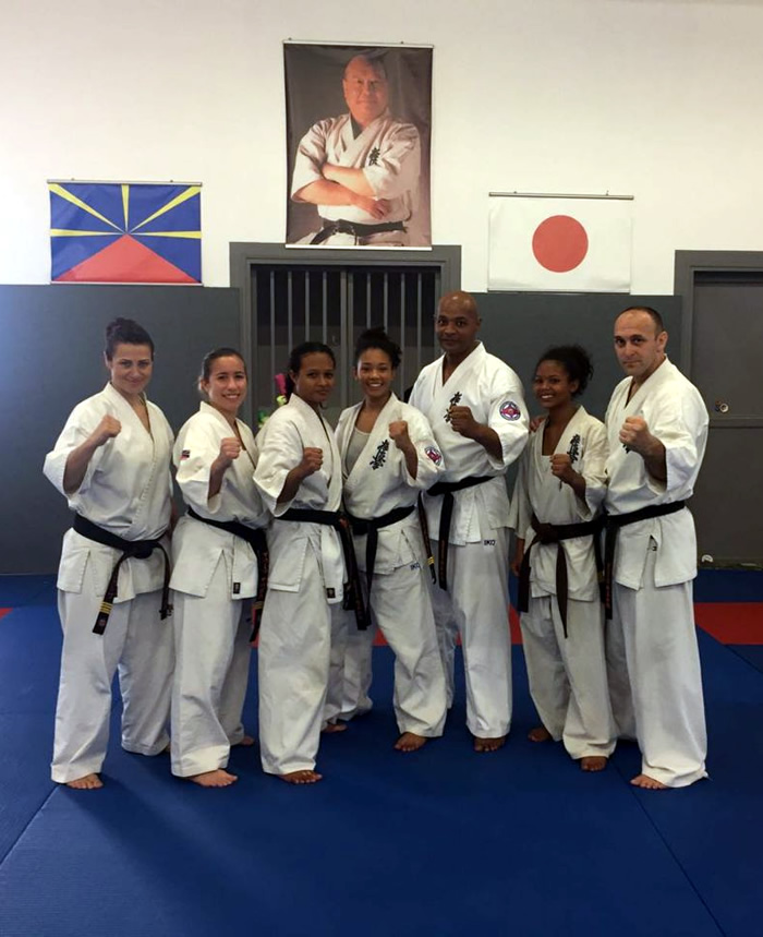 stage de karaté Kyokushinkai à la Réunion avec shihan Kostov et sensei Kostova