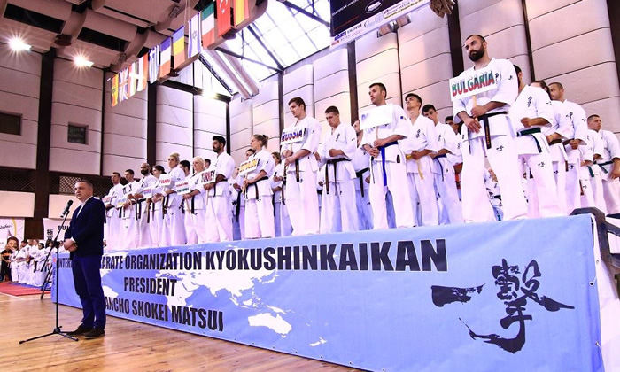 Championnats d'europe par catégorie de poids de karaté Kyokushinkai à Varna Bulgarie