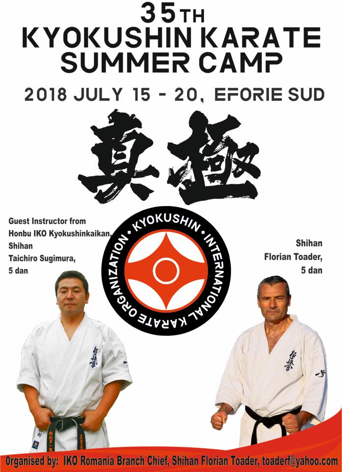 35e stage d'été en Roumanie - karaté Kyokushinkai