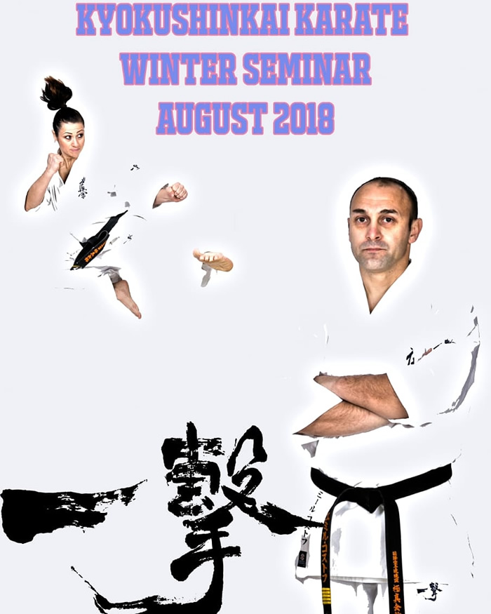 Séminaire de karaté Kyokushinkai à la Réunion avec Shihan KOSTOV et Sensei GERGANA
