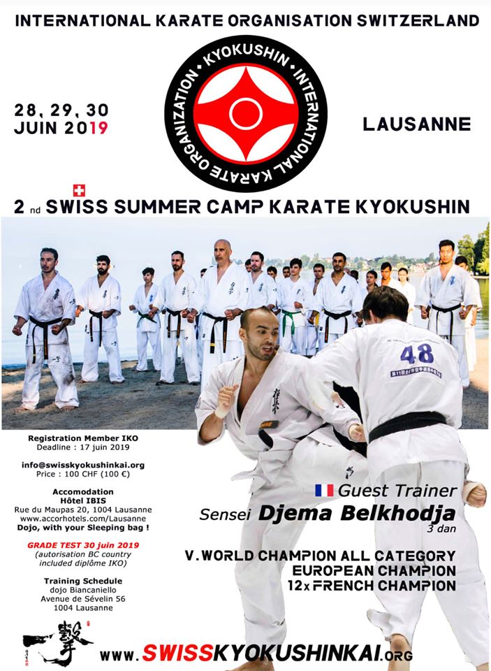 Swiss summer camp - karate kyokushinkai