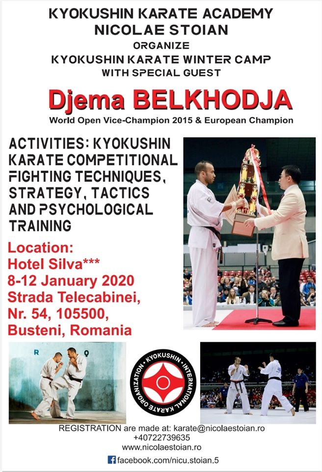 Stage d'hiver en Roumanie avec Djema BELKHODJA, karaté Kyokushinkai