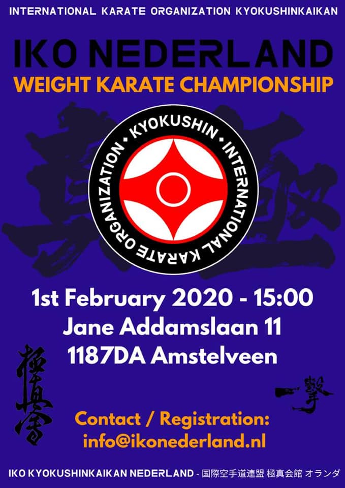 Weight Karate Championship Pays-Bas Kyokushinkai