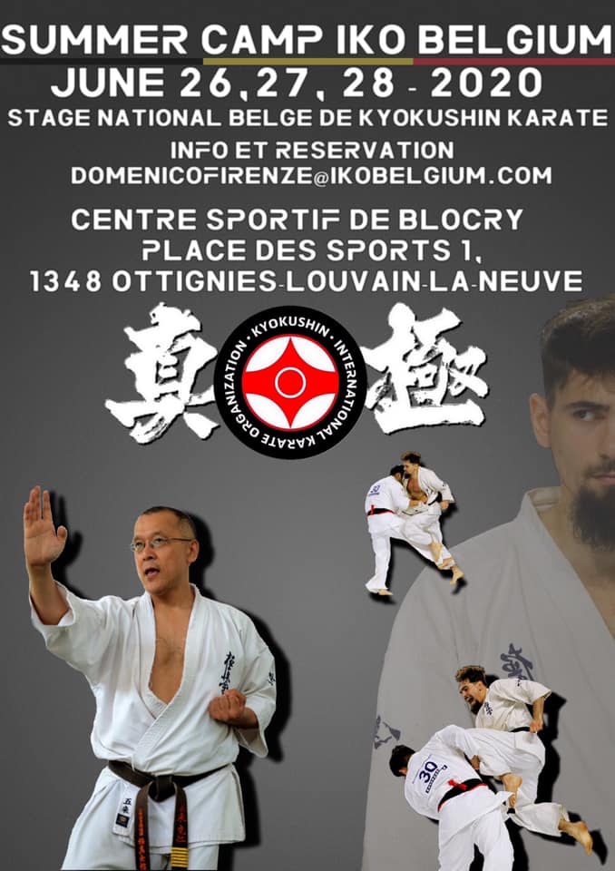 Summer Camp Belgique IKO, karaté Kyokushinkai
