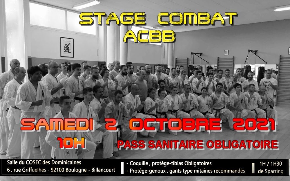 Stage combat à l'ACBB avec antonio Tusseau