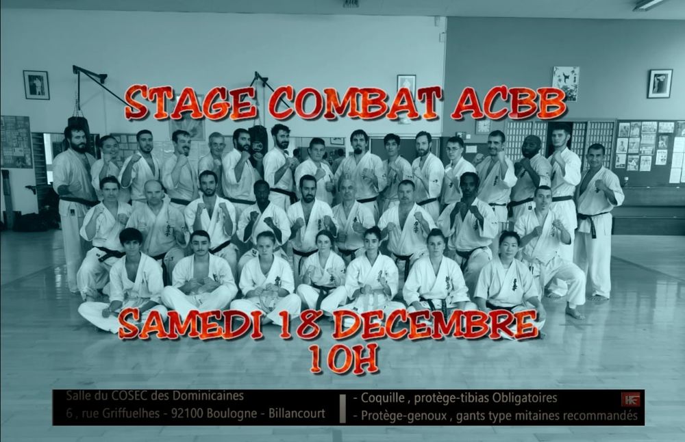 Stage combat à l'ACBB avec senpai Antonio TUSSEAU