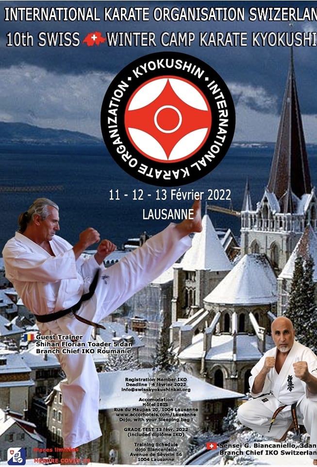 Swiss Winter Camp 2022 avec shihan Florian TOADER - karaté Kyokushinkai