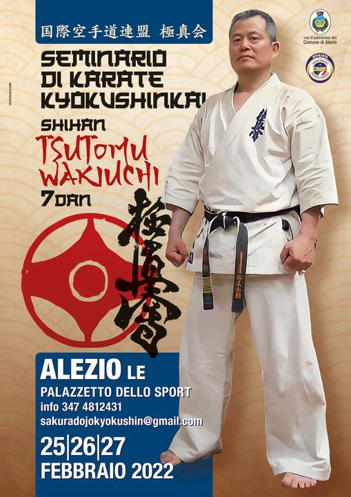 Stage de karaté Kyokushinkai en italie avec shihan Wakiuchi