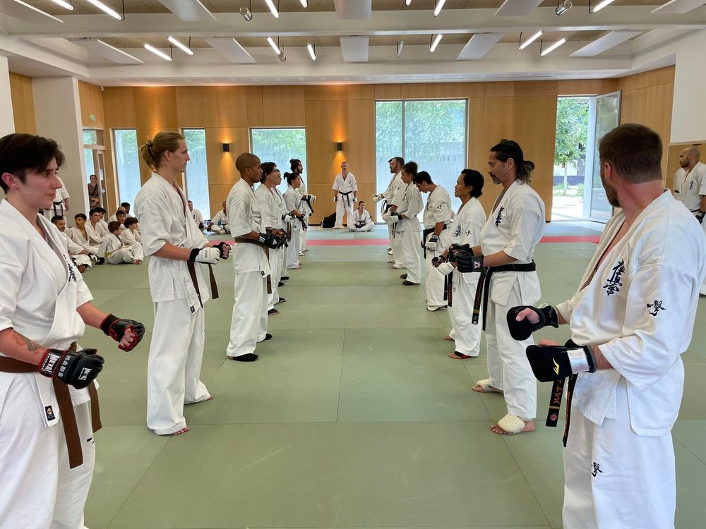 Les combats lors du passage de grades national France Kyokushin à Lyon en juin 2022