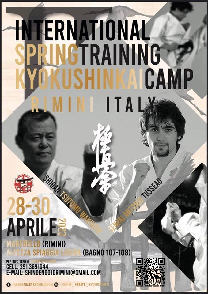 Stage de printemps en Italie, karaté Kyokushinkai