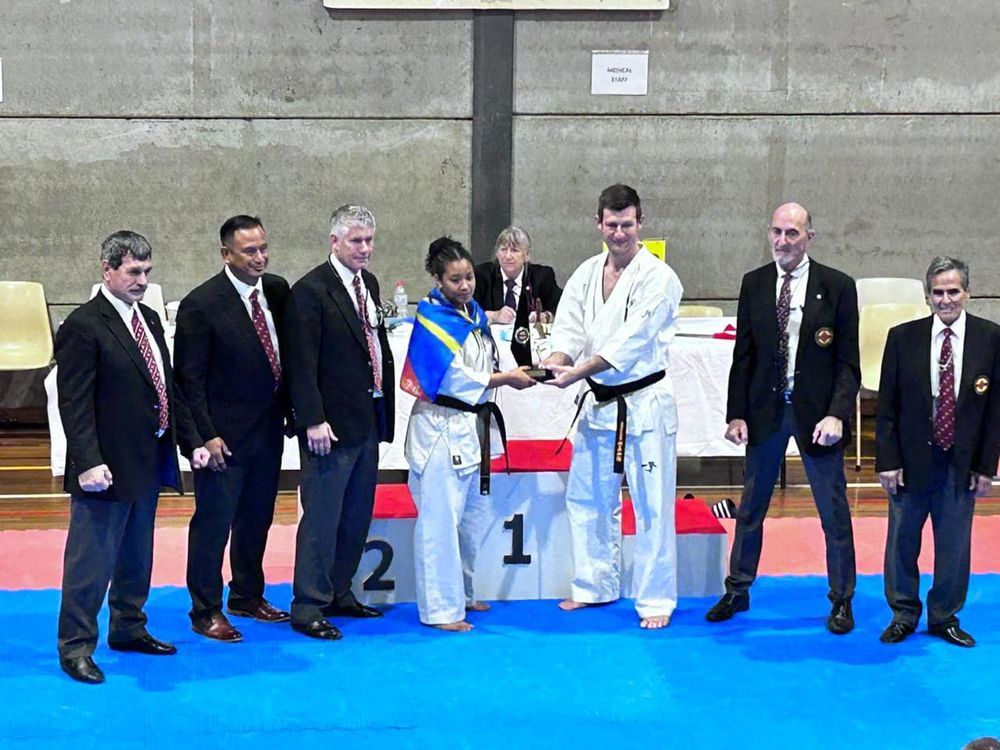 Coraline VEDAPODAGOM au championnat d'Australie de karaté Kyokushinkai à Sidney