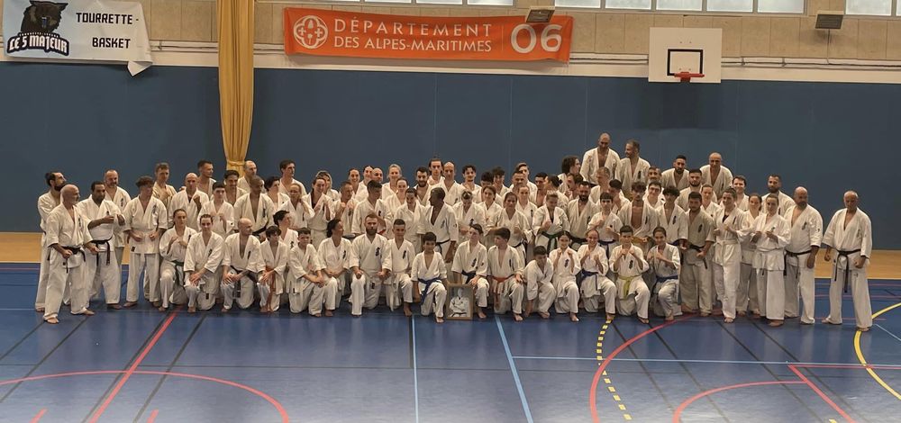 Passage de grades national zone sud karaté Kyokushinkai à Tourette Levens