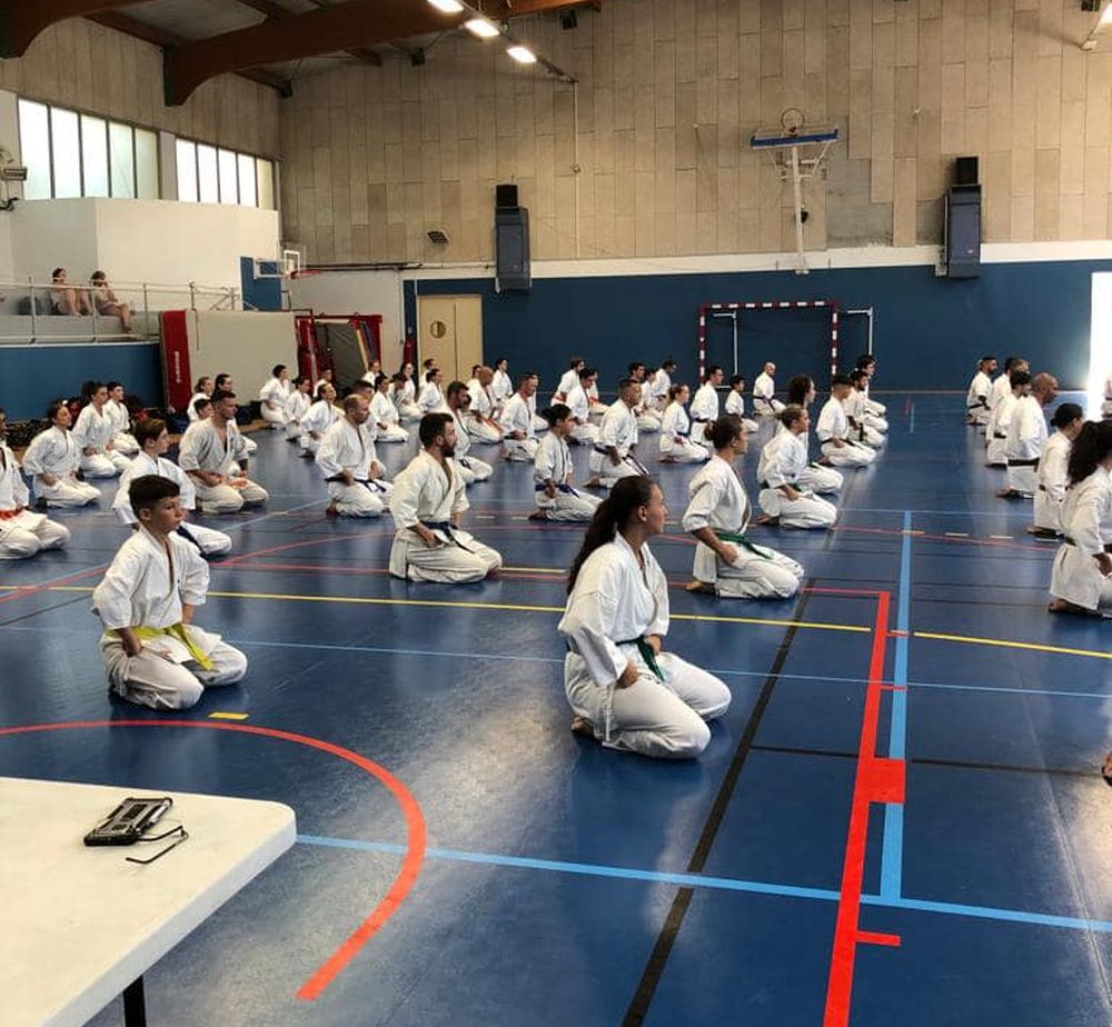 Passage de grades national zone sud karaté Kyokushinkai à Tourette Levens