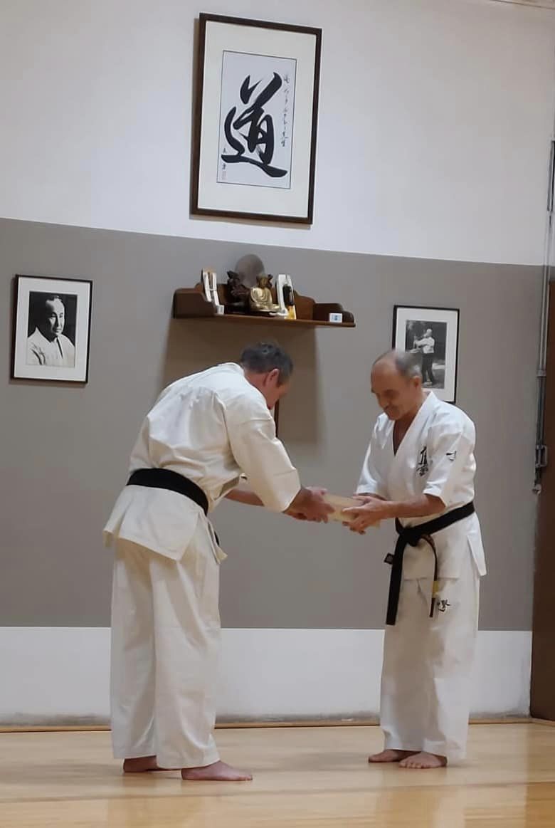 Remise du 8e Dan à Shihan Jacques LEGREE