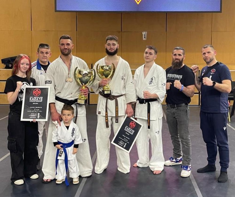 Maxime DEMEAUTIS 3ème et Nolan BLATRY 4e au Championnat d'Europe de karaté Kyokushinkai à Budapest