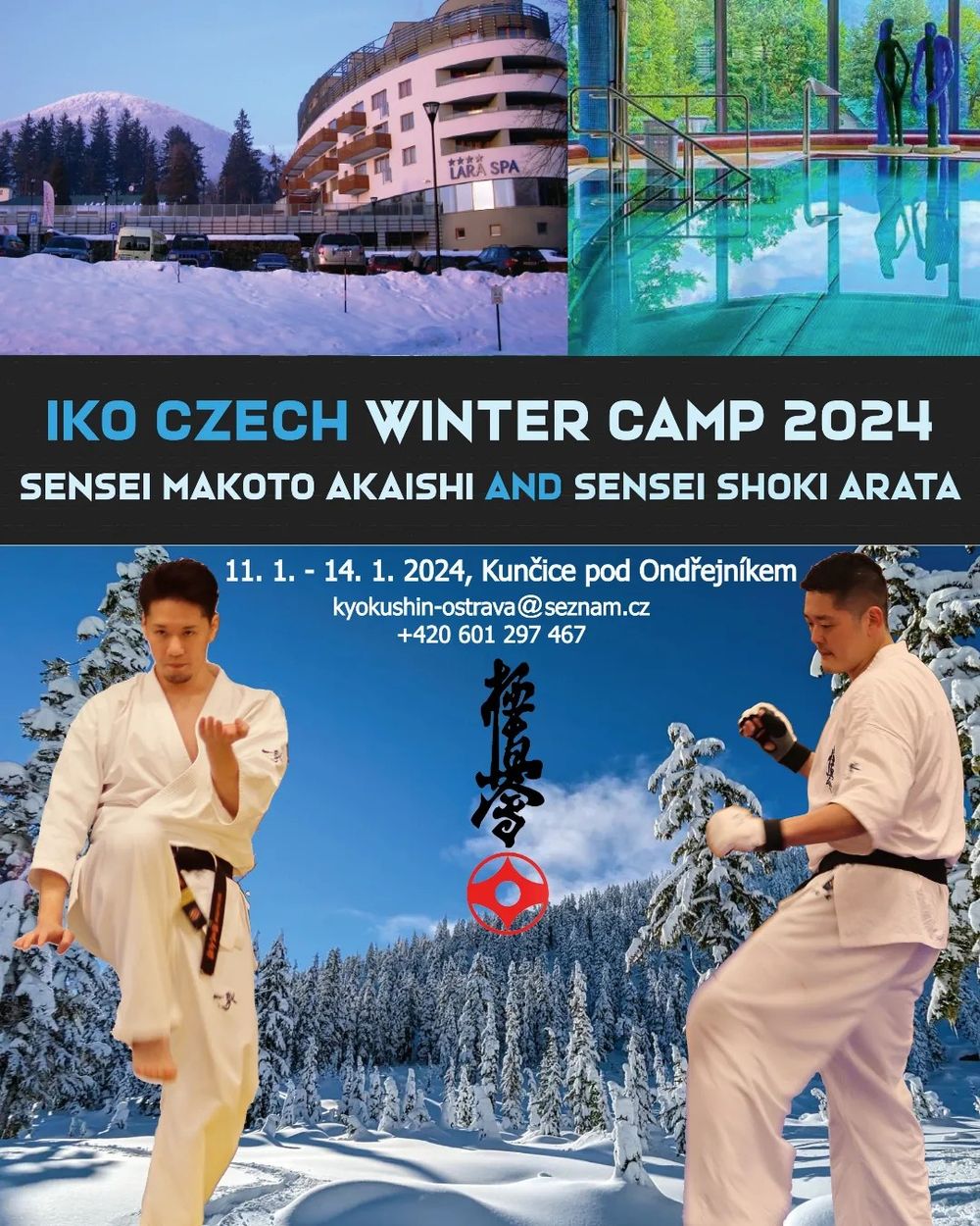 Stage d'hiver de karaté Kyokushinkai en tchéquie