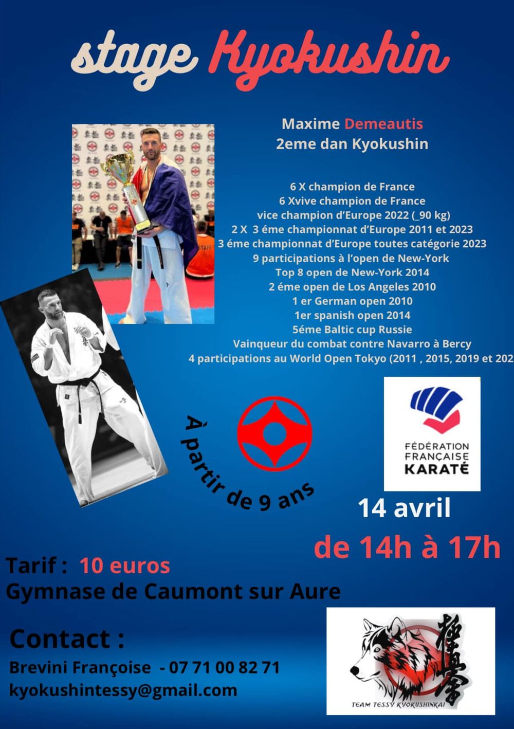 Stage avec Maxime DEMEAUTIS