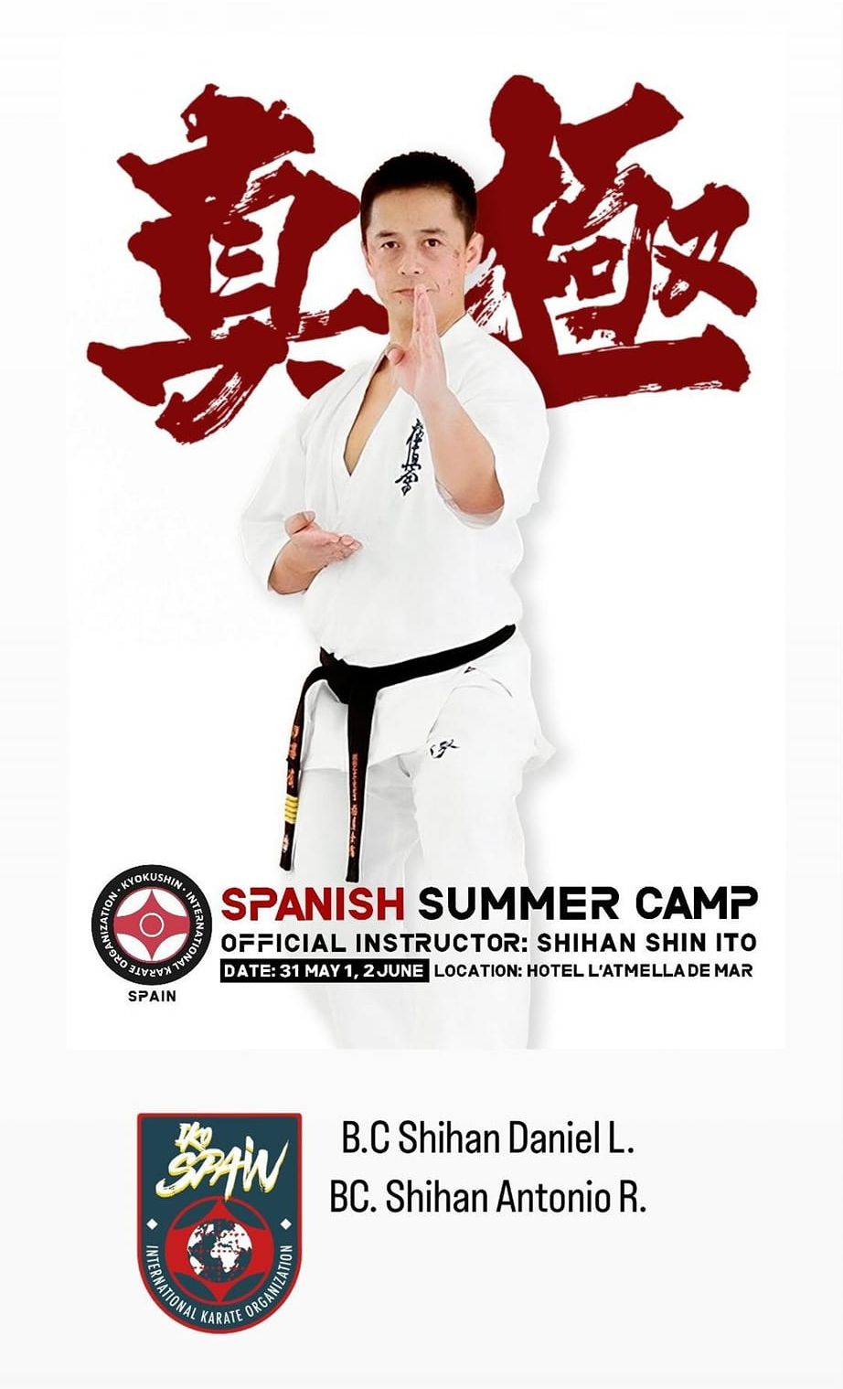 Stage d'été en Espagne, karaté Kyokushinkai