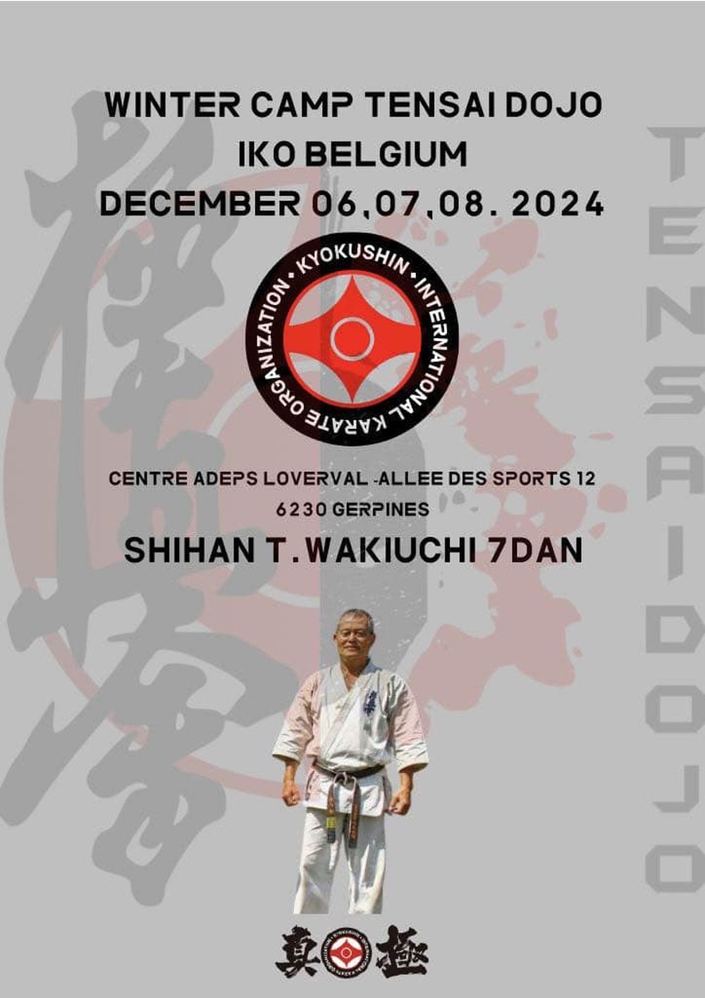 Stage d'hiver de karaté Kyokushinkai en Belgique