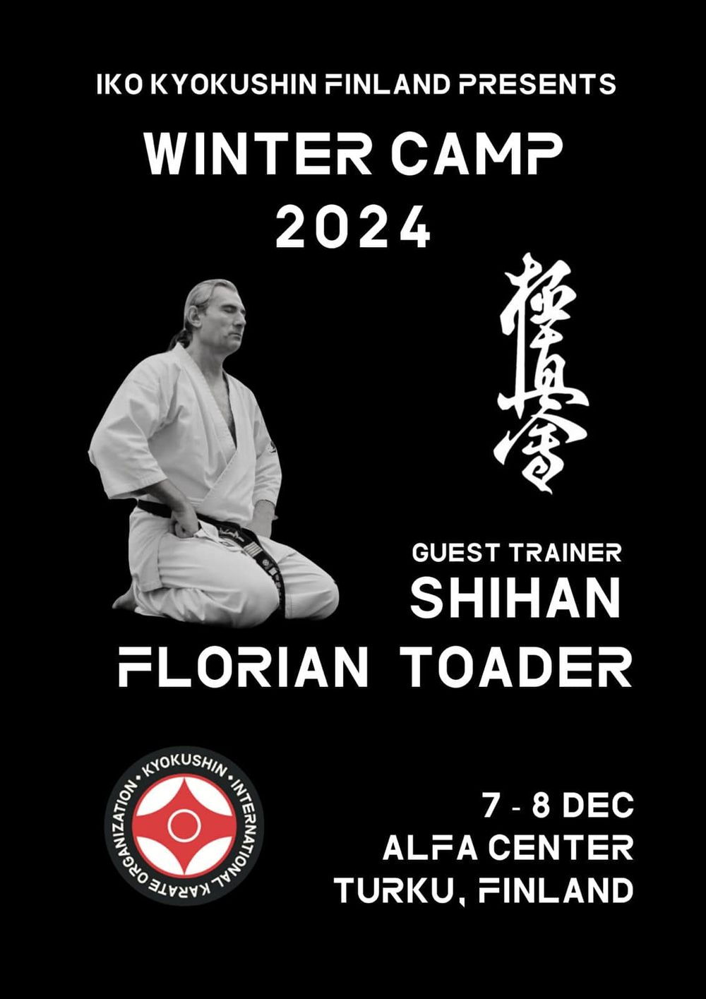 Stage d'hiver de karaté Kyokushinkai en Finlande