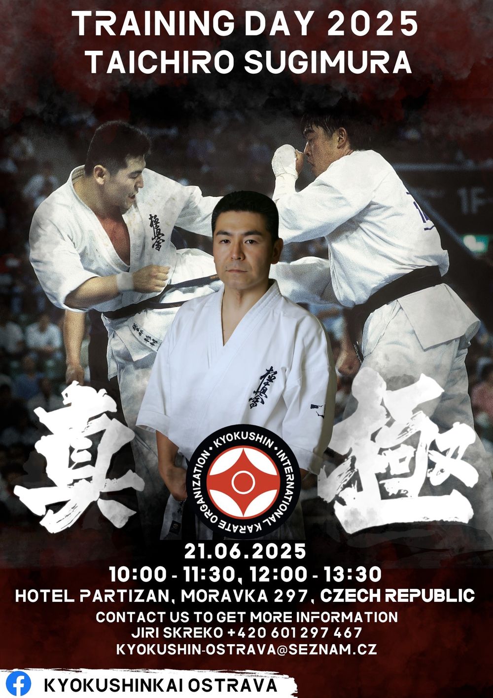 Training day Taichiro Sugimura en Tchéquie, karate Kyokushinkai