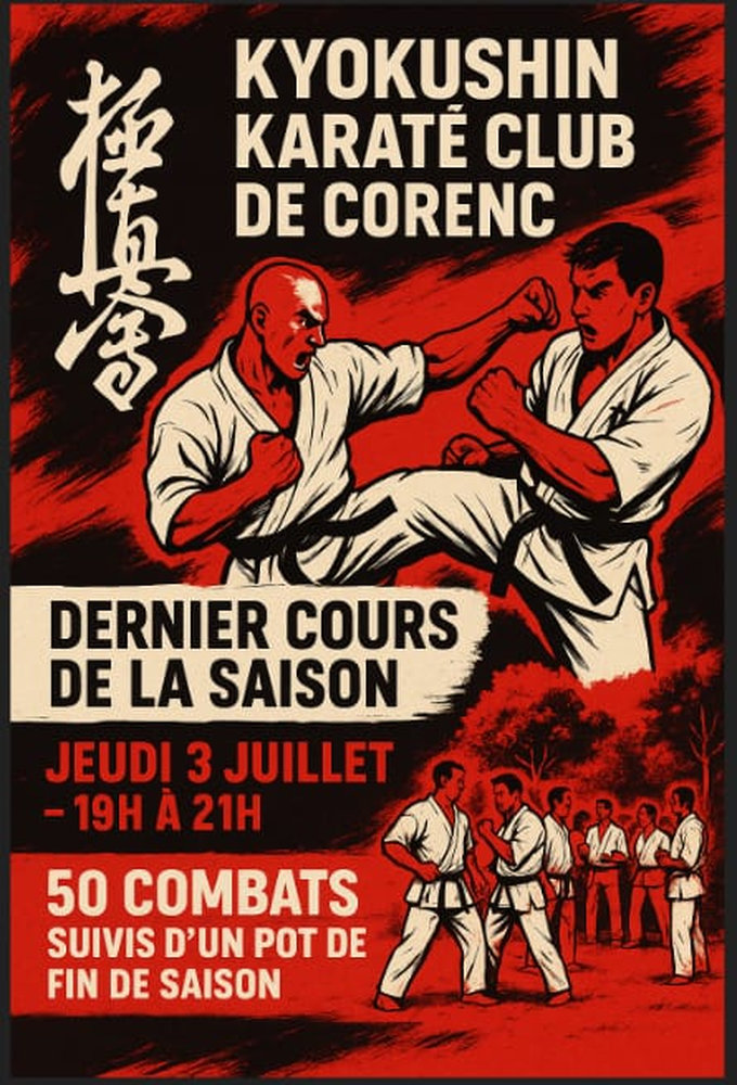 Club de karaté Kyokushinkai de Corenc : dernier cours de la saison, 50 combats