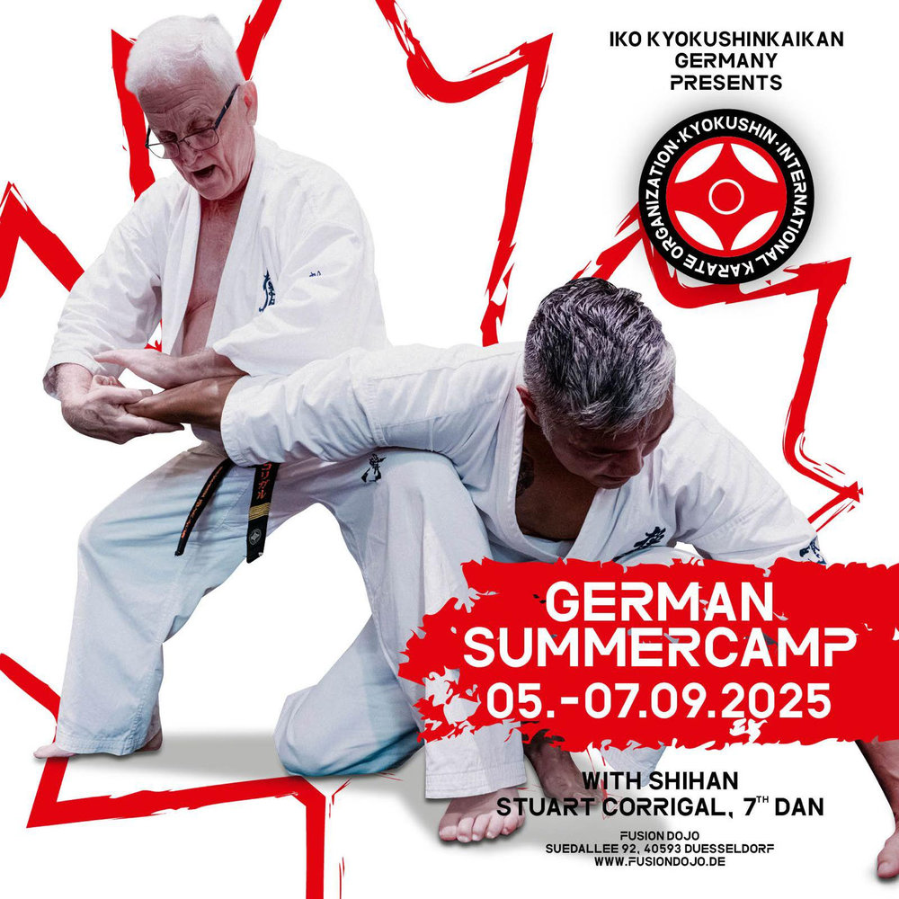 Stage d'été de karaté Kyokushinkai en Allemagne avec Shihan CORRIGAL