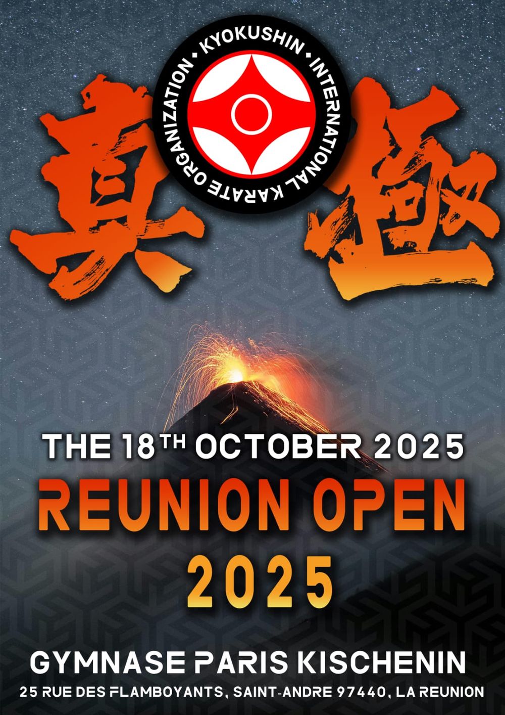 Réunion Open 2025 - tournoi de karaté Kyokushinkai