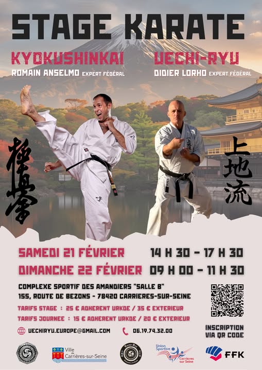 Stage mixte Kyokushinkai Uechi-Ryu FFKDA