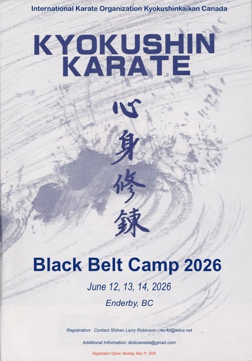Canadian Kyokushinkai Black Belt Camp 2026