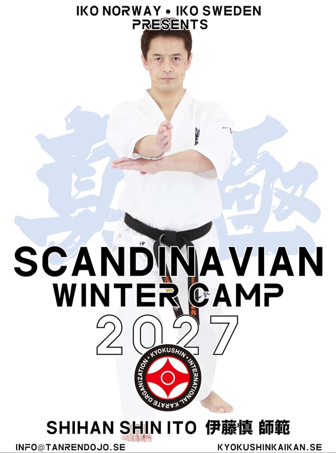 Stage d'hiver de karaté Kyokushinkai en Scandinavie