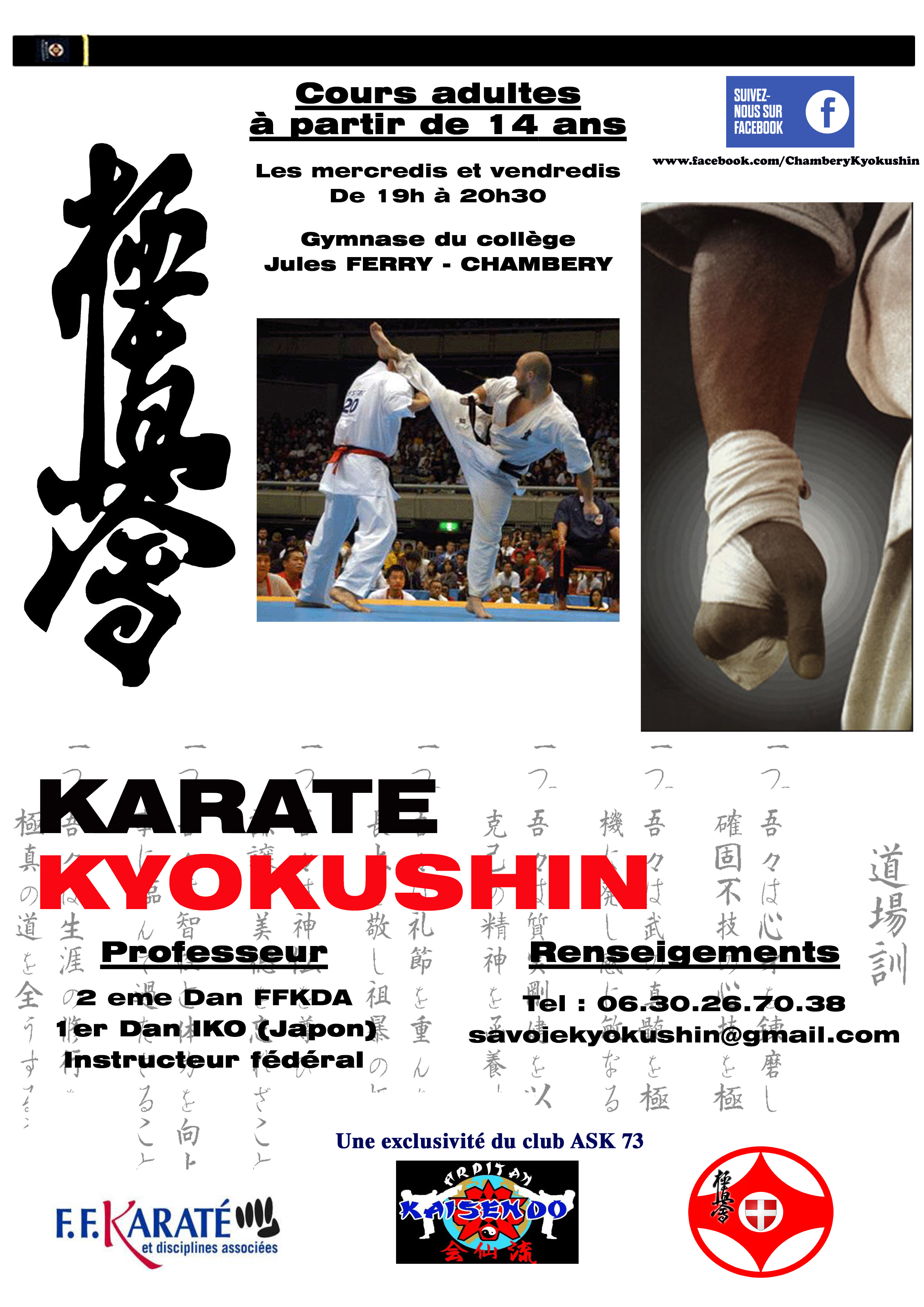 Nouveau club Kyokushin en Savoie ASK 73