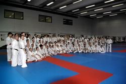 Photo de groupe lors du stage National France Kyokushin 2010