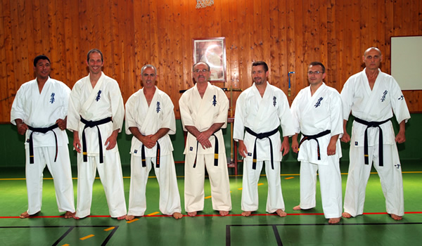 Passage de grade national Kyokushinl zone sud : shihan, senseis et senpais