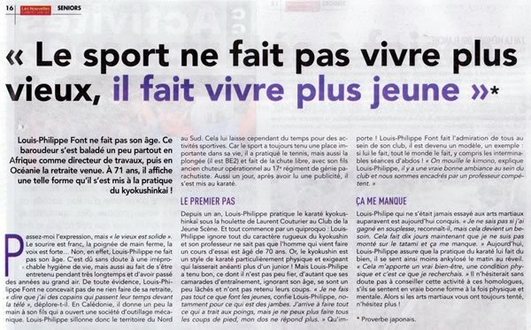Les Nouvelles Calédoniennes - avril 2012 - Louis-Philippe FONT