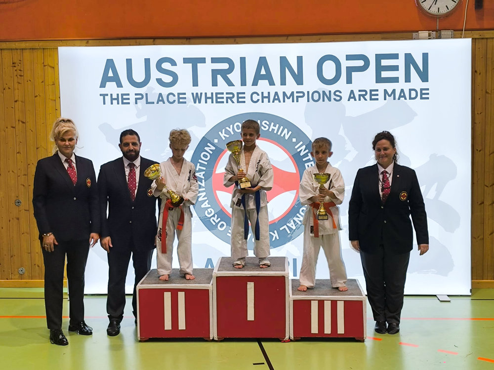 Ayrton Hannart s’illustre à l'Open d'Autriche de karaté Kyokushinkai